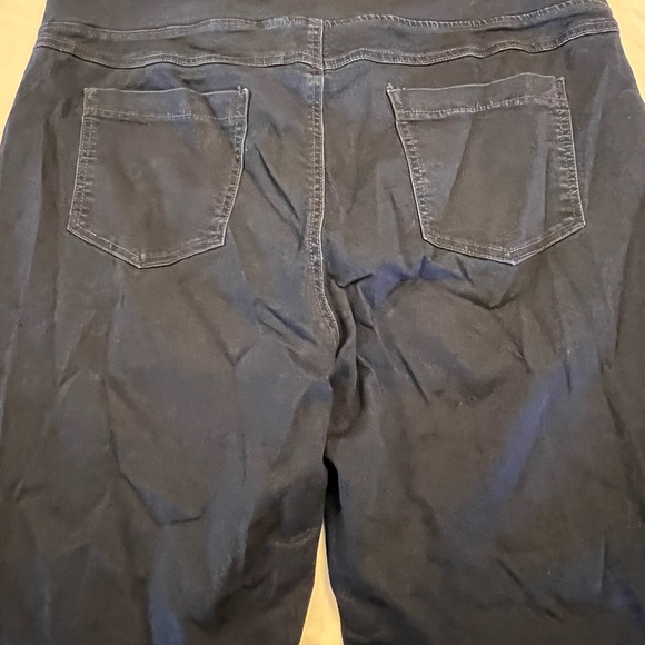 2X Terra & Sky Crop Jeans Womens Plus Size 30W 22W Blue Denim Stretch Spandex. - Picture 4 of 8